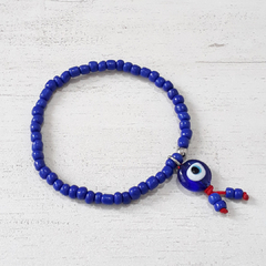 PULSERA BUENA VIBRA AZUL