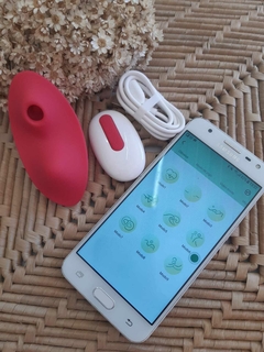 VIBRADOR E SUGADOR COM CONTROLE REMOTO SEM FIO E APP