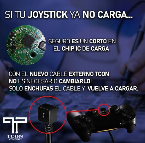 Cable Tcon Joystick Ps4 Cable De Carga Rapida Joystick Ps4