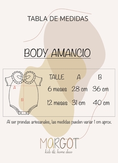 Body Amancio 6 m, bordado en internet