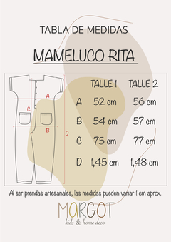 Mameluco Rita - tienda online