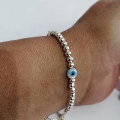 PULSERA BOLITAS OJO TURCO - comprar online