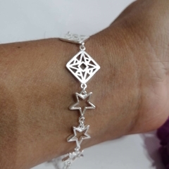 PULSERA ESTRELLAS Y CUADRADOS - comprar online