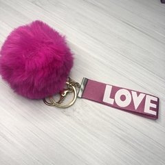 Llavero pompón love - maruaccesorios