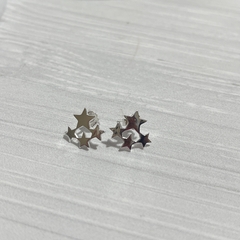 AROS TRIO DE ESTRELLAS PEGADOS - comprar online