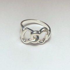 Anillo doble corazón - comprar online