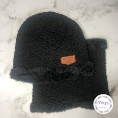 Gorro + cuello tejido de lana Unisex - comprar online