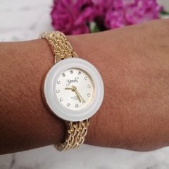 RELOJ REDONDO DORADO - comprar online