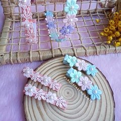 Duo de Hair Clips - Flowers na internet