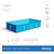 Pileta estructural rectangular Bestway 56404 con capacidad de 3300 litros de 3m de largo x 2.01m de ancho azul - MyM Hogar
