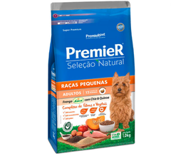 RAÇÃO PREMIER SELEÇÃO NATURAL RAÇAS PEQUENAS FRANGO COM CHIA&QUINOA - 1 KG - comprar online