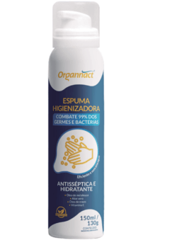 ESPUMA HIGENIZADORA ANTISSEPTICA ORGANNACT 150ML - comprar online