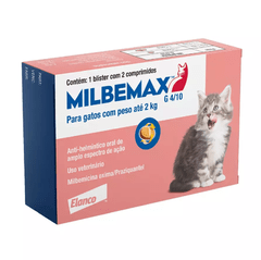 MILBEMAX G (16/40MG) 2,1 - 8 KG - GATOS  - 2 COMPRIMIDOS - comprar online