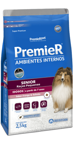 RAÇÃO PREMIER SENIOR RAÇAS PEQUENAS A PARTIR DE 7 ANOS - 2,5KG - comprar online