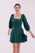 Vestido Begônia Mini Verde Floresta - comprar online