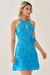 Vestido Esme Mini Azul Turqueza - comprar online