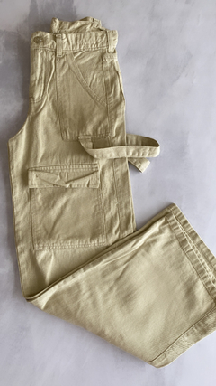 PANTALON CARGO CREMA