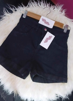 SHORT JEANS NEGRO ELASTIZADO