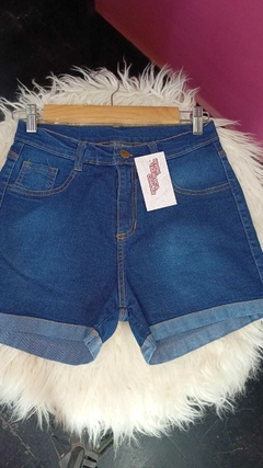 SHORT AZUL LOCALIZADO ELASTIZADO