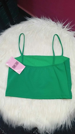 TOP RECTO VERDE - comprar online