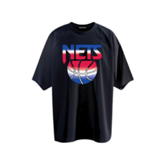 Remera New Jersey Nets 90s logo