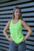 Musculosa Run Amarilla fluo