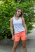 Short Coral Fluo