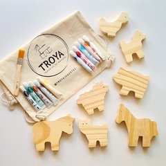 Mochila con 7 animales de la Granja - Tropa Juguetes