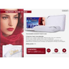 Travesseiro de Corpo Memory Foam Dubai 130x40x20 na internet