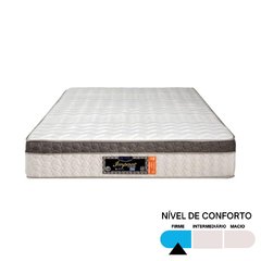Conjunto Colchão Casal Impact com Box Universal Cinza 138x188x73cm - Sonno Colchões