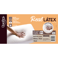 Travesseiro Real Látex Alto Duoflex 50x70x16cm - loja online