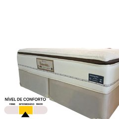Conjunto Colchão King Eco Naturalité Plus Molas Ensacadas Sankonfort com Box Universal Bege 193x203x75cm