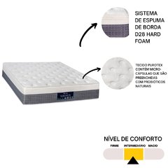 Conjunto Colchão Casal Serenus Sankonfort com Box Universal Preto 138x188x77cm - comprar online