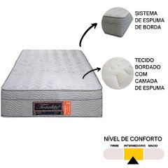Conjunto Colchão Solteiro King Totalité com Box Universal Bege 96x203x68cm - comprar online