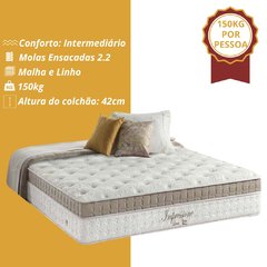 Colchão King Anjos de Molas Pocket Impressione Visco Látex Euro Pillow