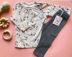 Conjunto De Algodón - Remera + Pantalón con Puño - MODELO GATITOS