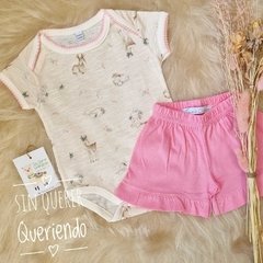 Conjunto 2 Piezas, Body Americano + Short - MODELO DULCE BOSQUE - comprar online