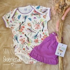 Conjunto 2 Piezas, Body Americano + Short - PAJAROS MORA en internet