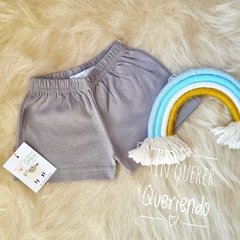 Shorts/ Pañalero Liso - COLOR PLATA