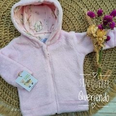 Campera de Polar Soft con Capucha Forrada Liebres