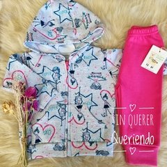 Conjunto Frisado: Campera Estampada + Pantalón: Star Glitter en internet