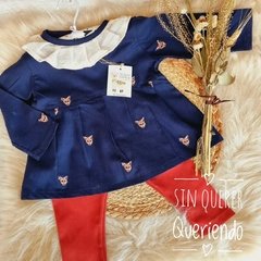 Blusa de Viyela. Zorritos Azul - comprar online