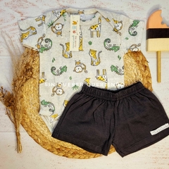 Conjunto Dúo Body Americano + Short Lion Melange - comprar online