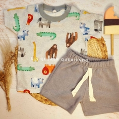 Conjunto Dúo Remera+ Short Rustico con cordón MODELO ZAFARI