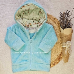 Campera de Polar Soft con Capucha Forrada AQUA