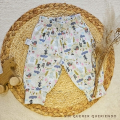 Pantalón Estampado c/puñito R/N - 0/3 M - comprar online