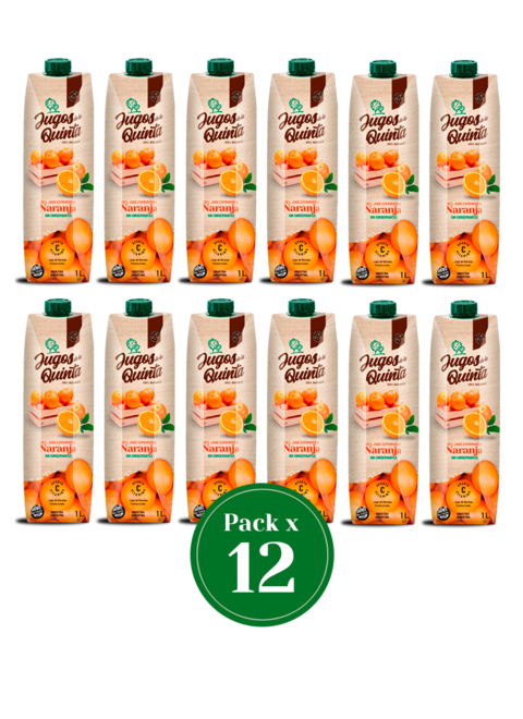 Jugo de Naranja 100% Exprimido Pack por 12