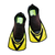 NADADEIRA AQUA FINS 338 PRETO/AMARELO - HAMMERHEAD