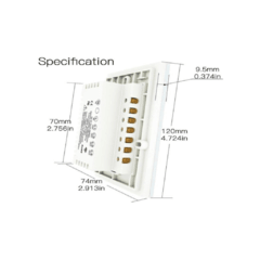 Interruptor Wifi Touch Smarthome 2 botões compativel com Alexa e Google - comprar online