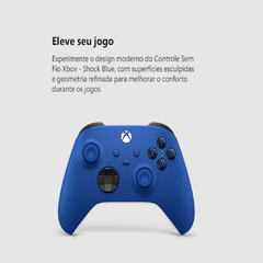 Controle Shock Blue Xbox Sem Fio Compatível Com Pc, Android E Xbox Em Geral - ESFERAZUL DIGITAL